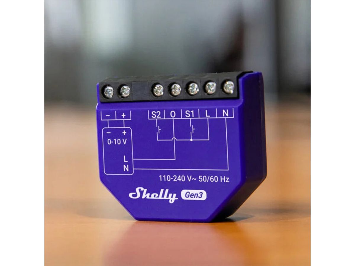 Shelly Dimmaktor Dimmer 0/1-10V PM Gen3