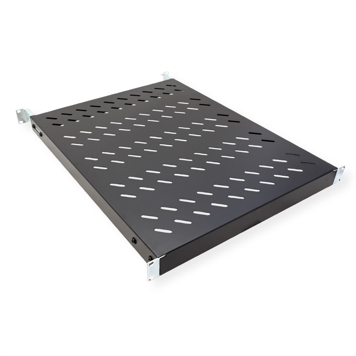 VALUE 19-Zoll-Fachboden 1HE tiefenvariabel, 440 x 568 mm, 50kg Traglast