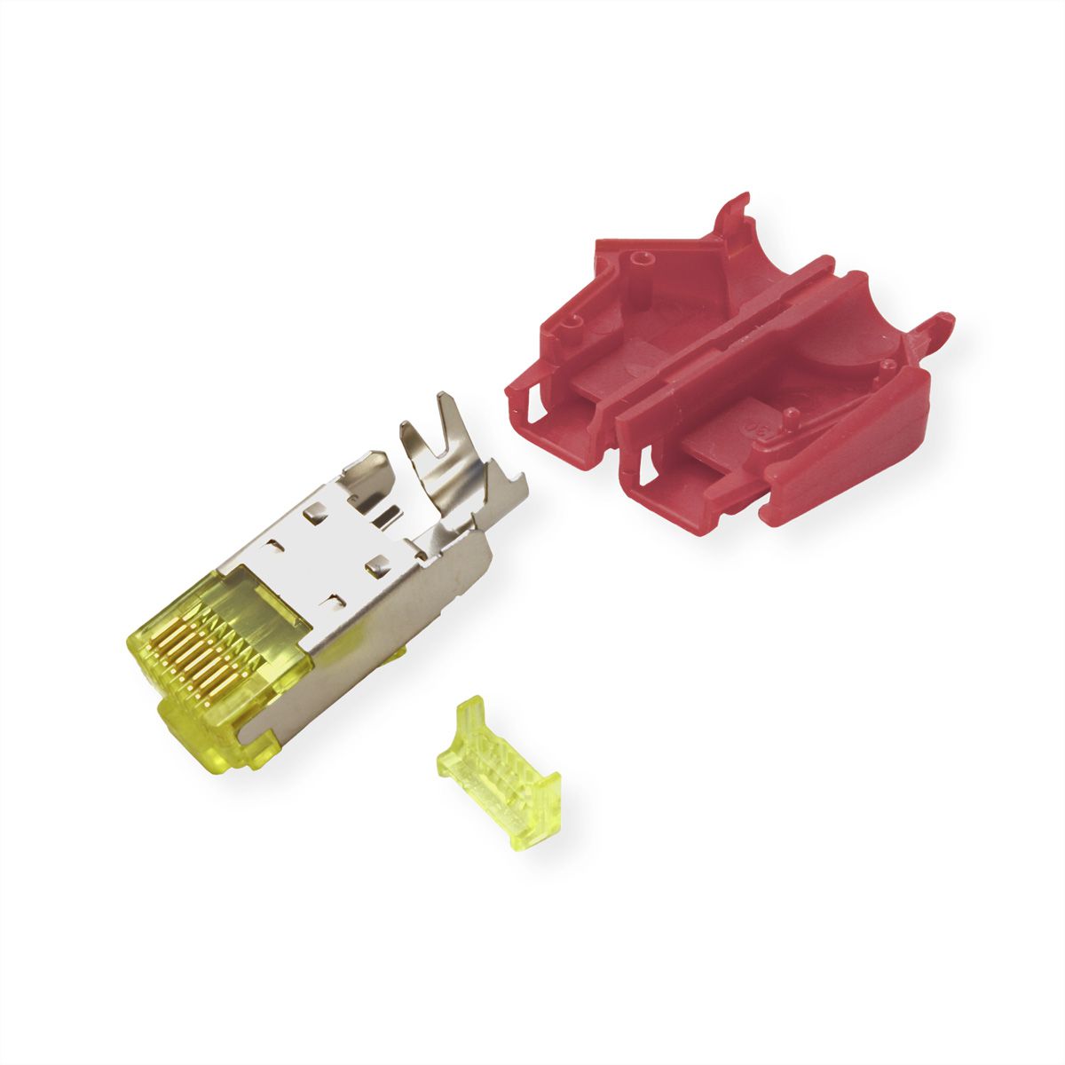HiRose TM31 Stecker geschirmt, Tülle rot, 50 Stück