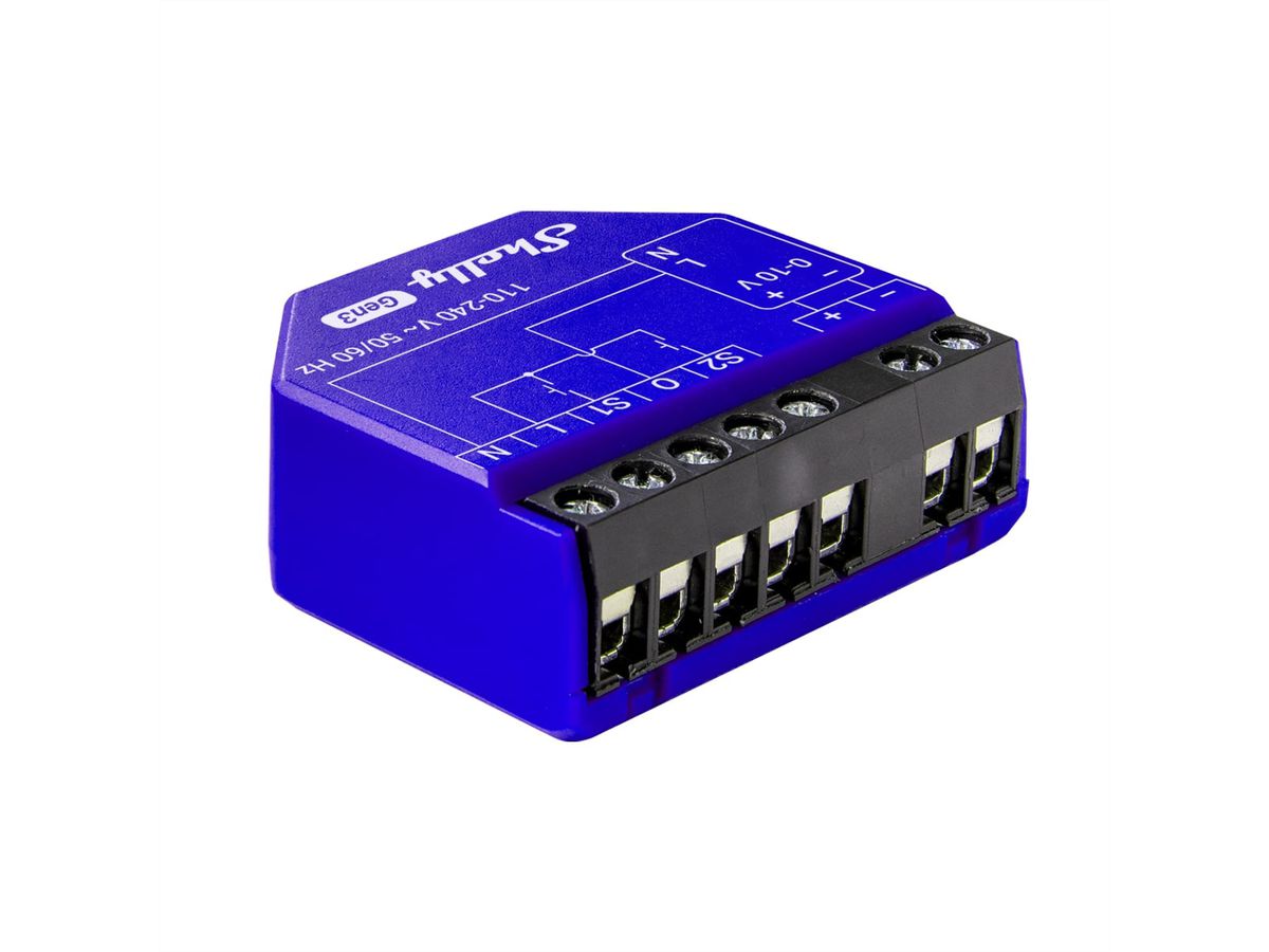 Shelly Dimmaktor Dimmer 0/1-10V PM Gen3