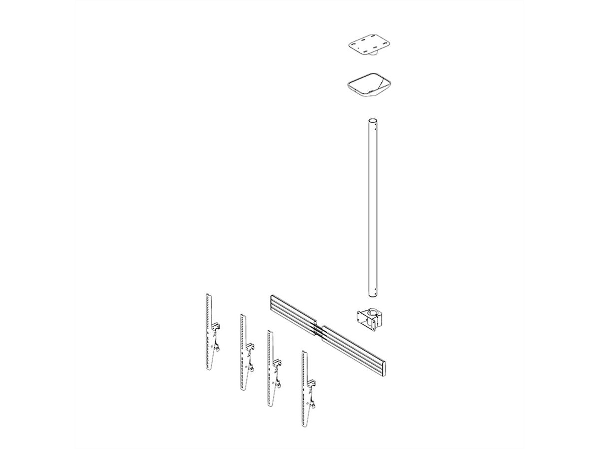 Hagor Deckenhalterung CPS D2P 46-65"