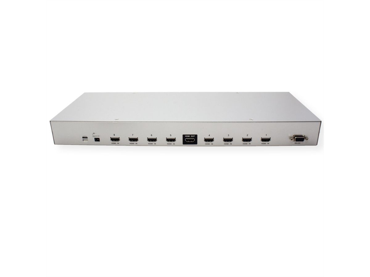 ATEN VS0801H HDMI-A/V-Switch mit 8 Ports und Infrarot-Fernbedienung