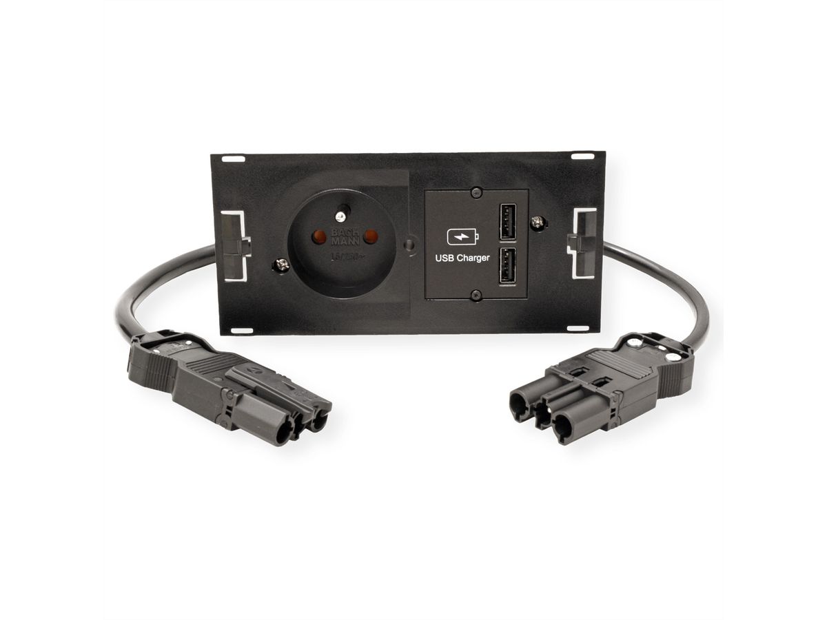 BACHMANN DUE Set 1xDUE UTE+USB Charger 1xT-Verteiler GST18 2m GST18