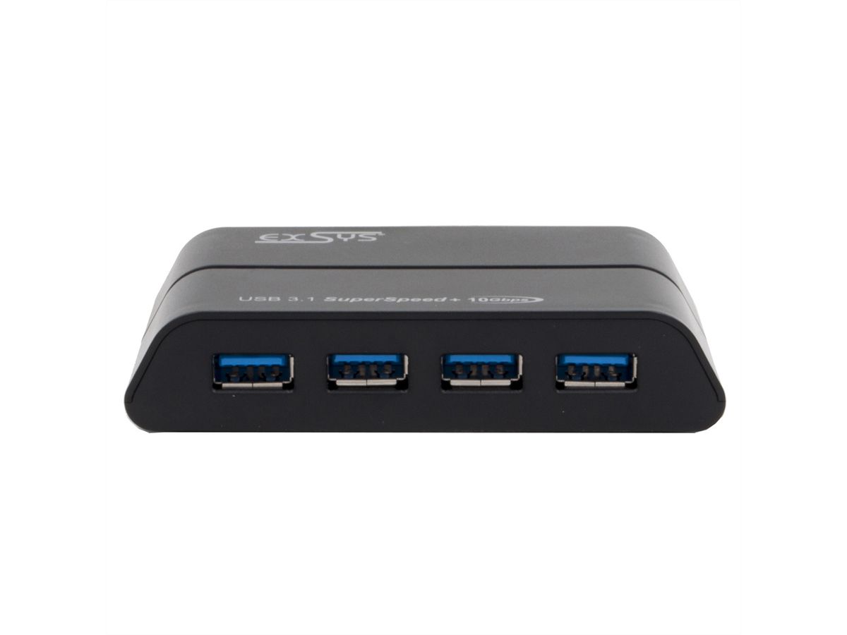 EXSYS EX-1225 USB 3.2 Gen2 C-HUB 4 Ports für Notebook, Matebook und MacBook