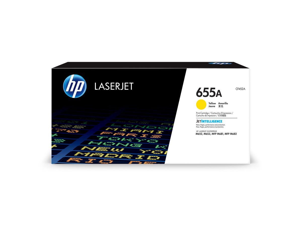HP 655A Toner LaserJet jaune authentique