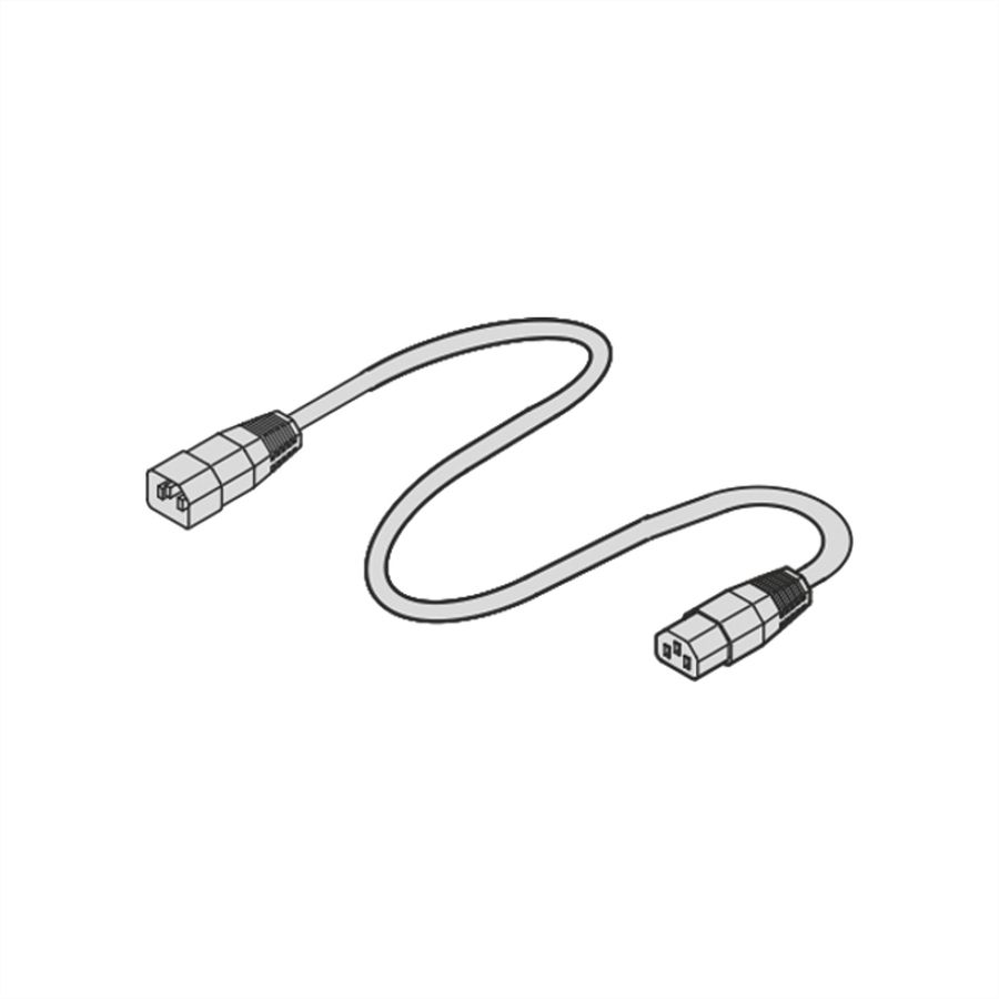 Câble secteur SCHROFF, IEC C14 à C13, 2,5 m, noir