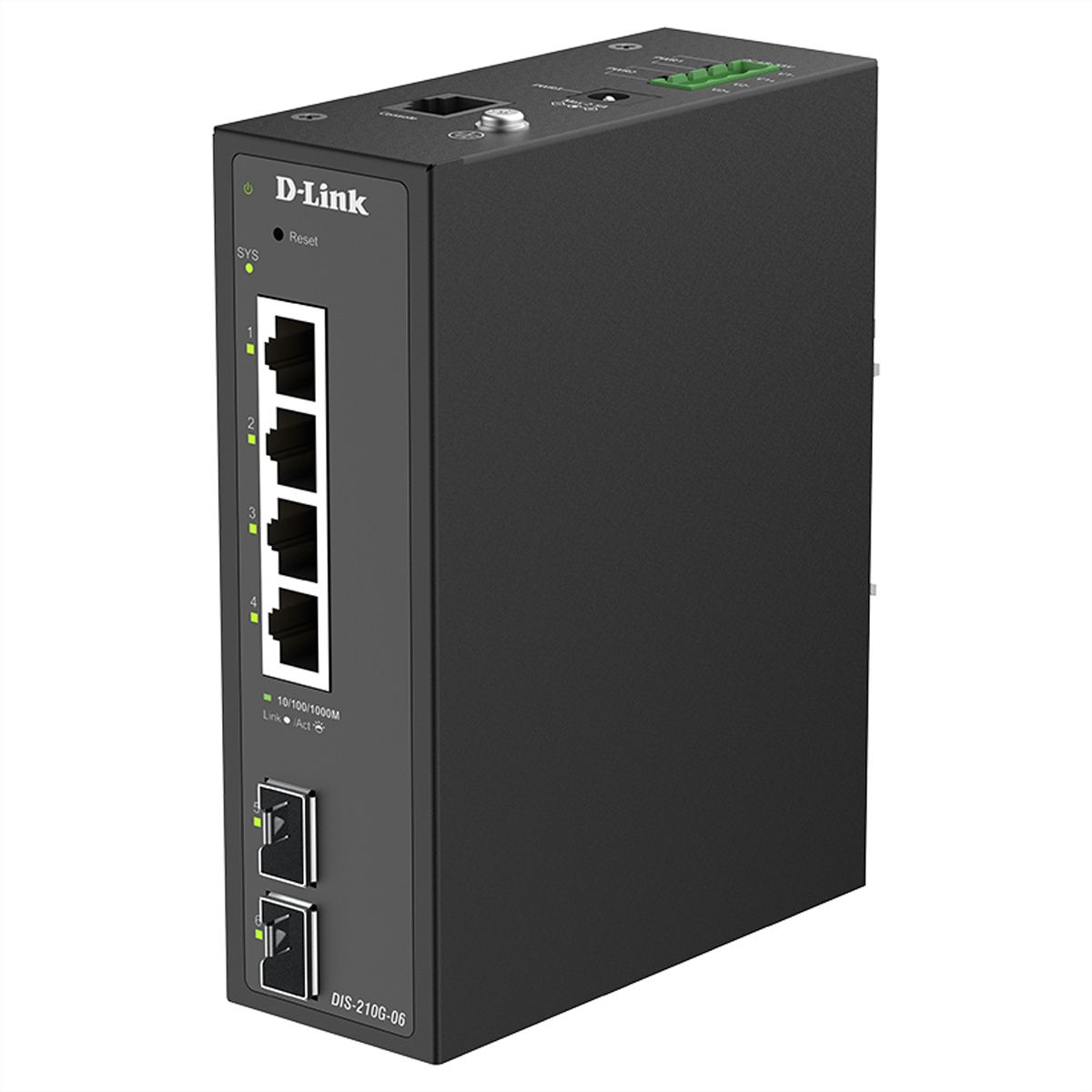 D-Link DIS-210G-06 Switch 6 ports, Smart Managed Gigabit industriel