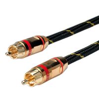 ROLINE GOLD Câble de raccordement RCA simplex M / M, rouge, 5 m
