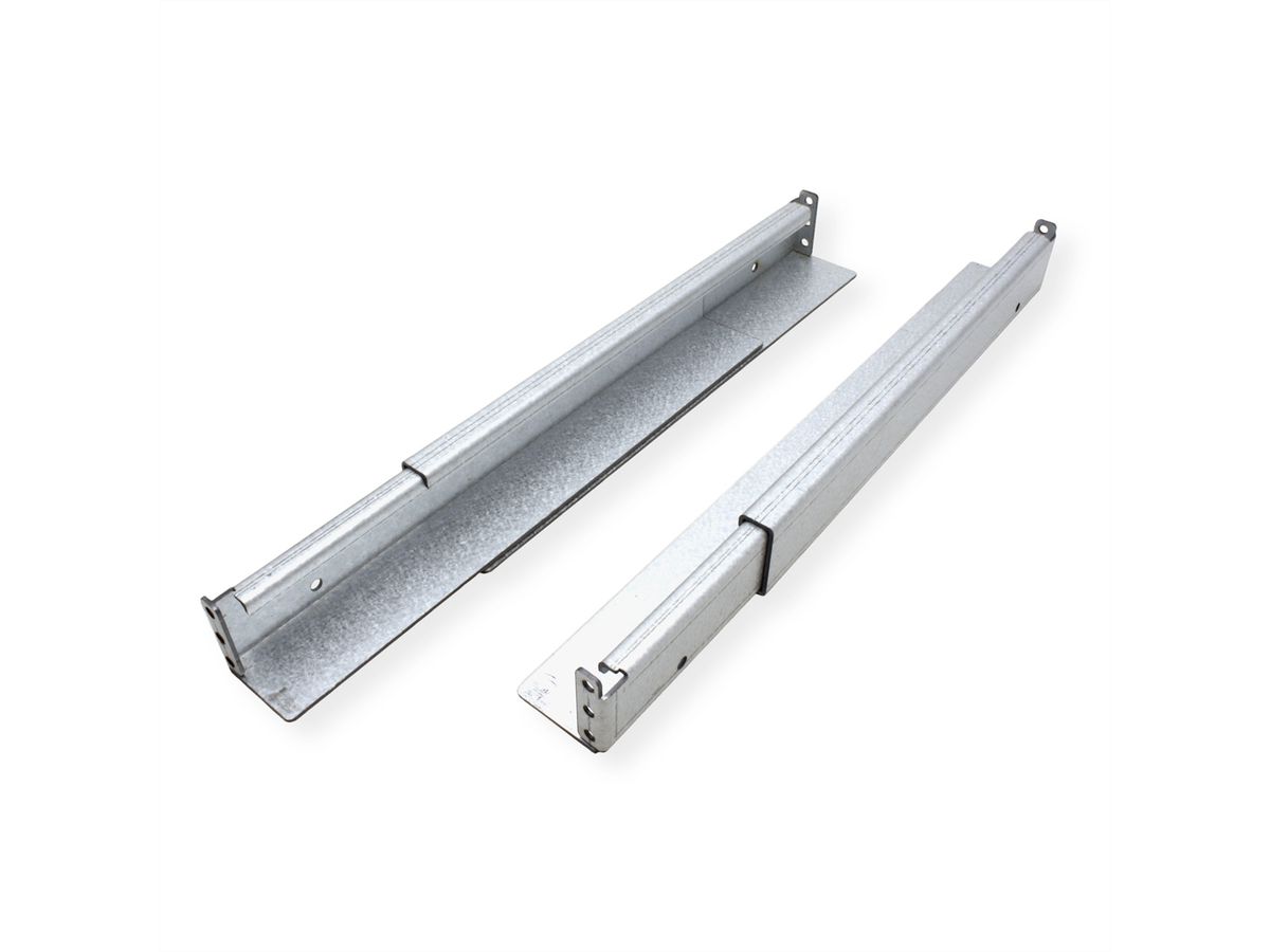 ROLINE Gleitschienen Set tiefenvariabel, 350 bis 600mm inkl Befestigungsmaterial
