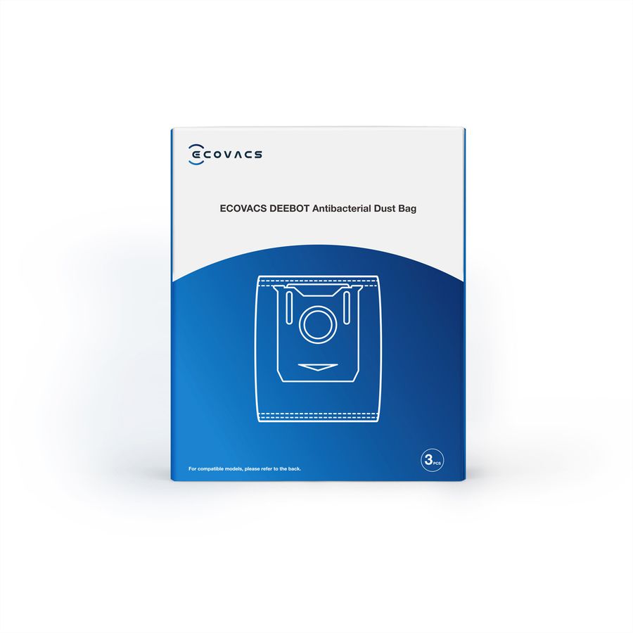 Ecovacs Staubbeutel 3er Pack, zu T8+/N8+, N8+/T9+, Deebot, 2.5L