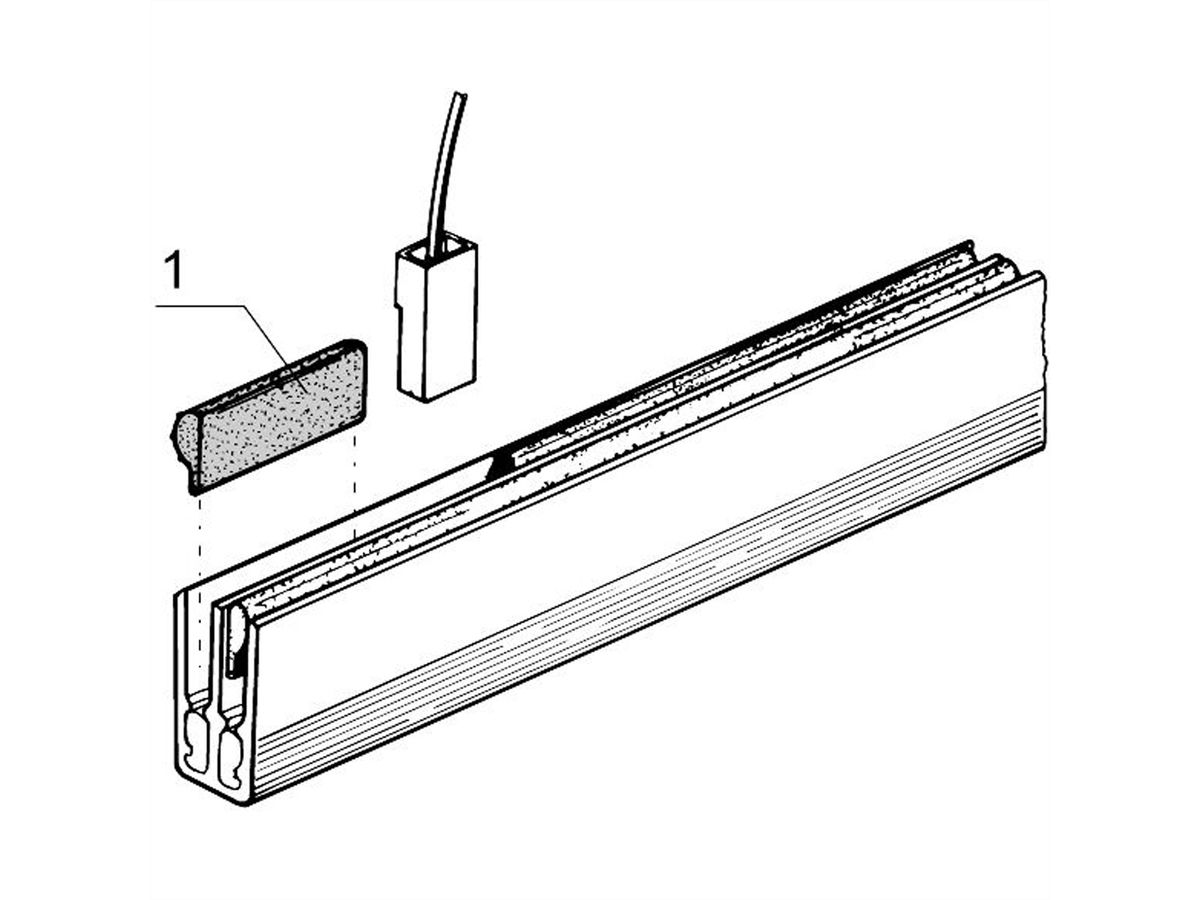 SCHROFF Protection des contacts pour barres conductrices, 1 ? 4 pôles