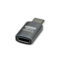 ROLINE Adaptateur USB4 Gen 3x2, Aluminium, Type C, M/F, argent