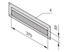 SCHROFF Chemin de câbles pour Novastar et Eurorack, RAL 7021, vissé, 3 U