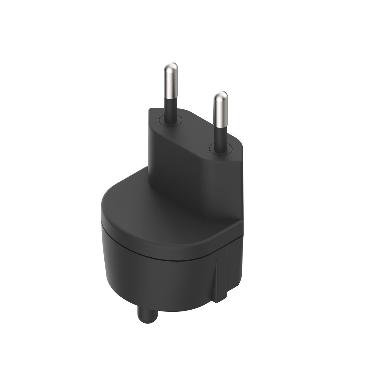 Adaptateur fixe D, prise de sécurité/CH, 2 pôles, T11, noir