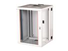 **DEMO**ROLINE 19-Zoll Wandgehäuse Pro 16 HE, 600x600 BxT zweiteilig schwenkbar grau