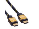 ROLINE GOLD HDMI High Speed Kabel mit Ethernet, Retail Blister, 3 m