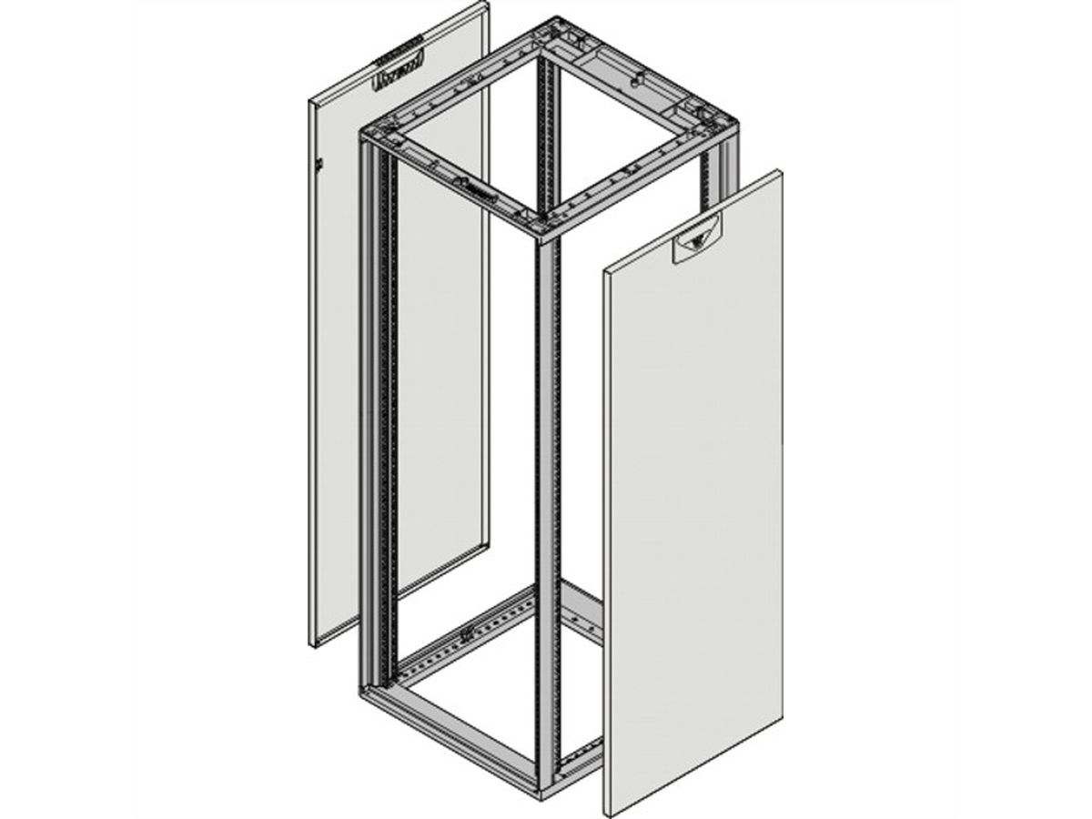 SCHROFF Seitenwand für Slim-Line - SEIT.WD.12HE 600T SL 7035 2X