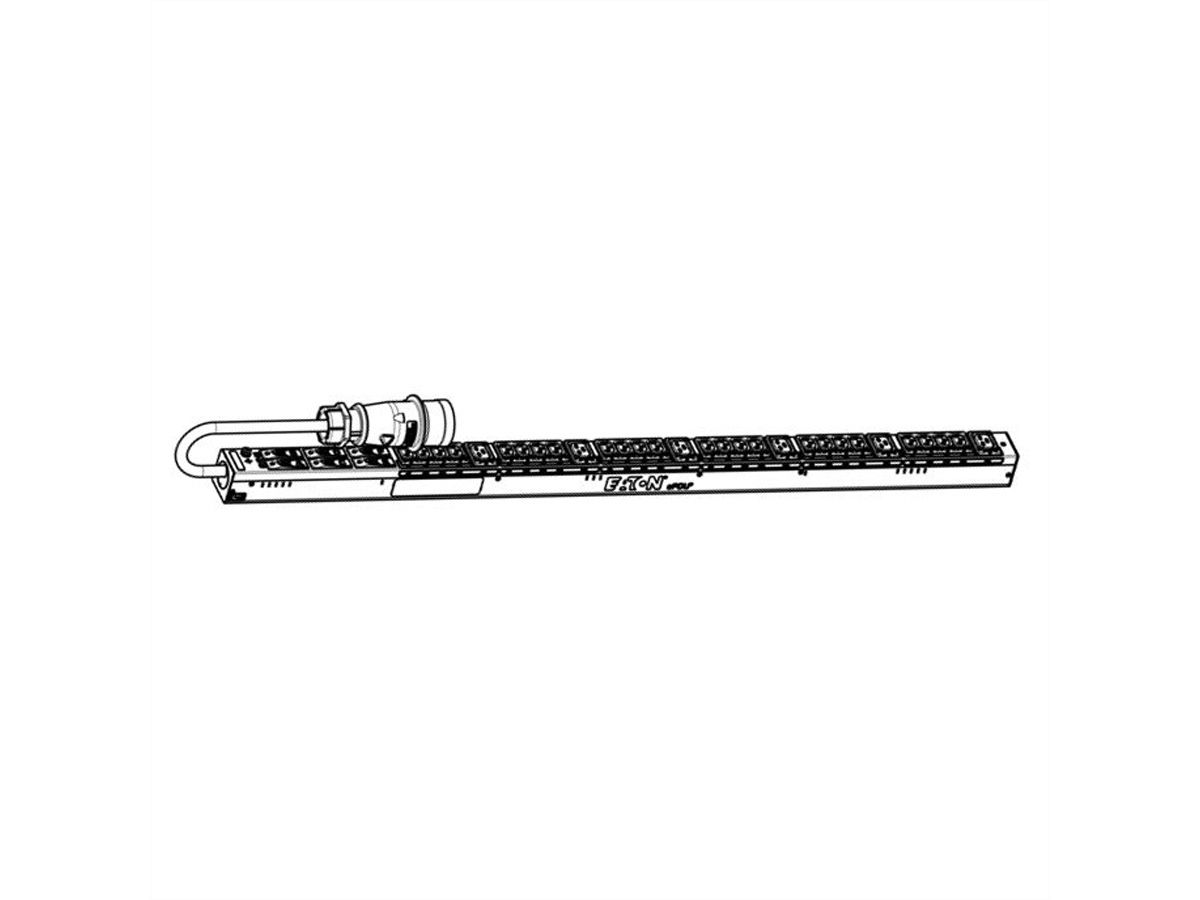 EATON G3 Basic, Eingang IEC60309 32A 3Ph Ausgänge: 24x C13, 6x C19