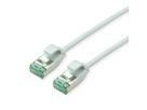 ROLINE RM U/FTP DataCenter Patchkabel Cat.6A (Class EA), slim, grau, 0,15 m