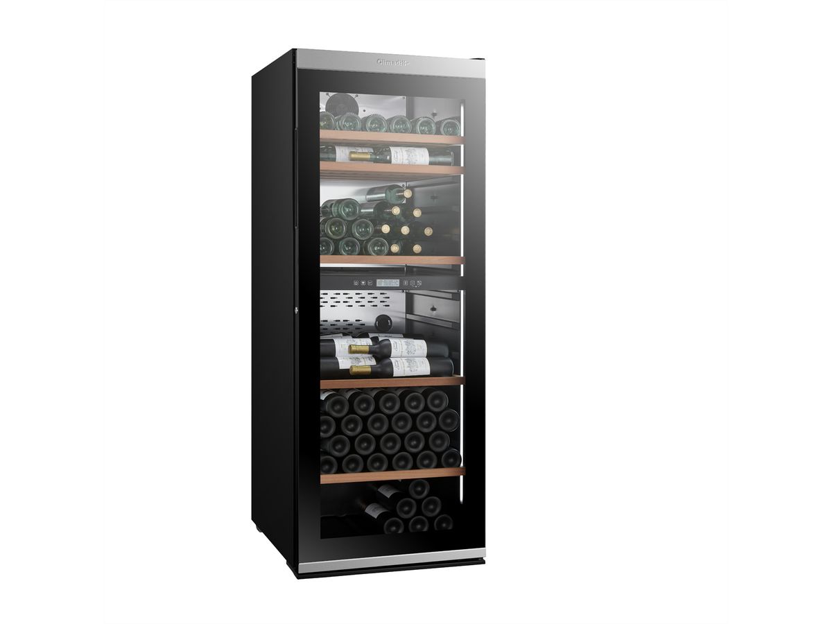 Climadiff Weinkühlschrank MILLESIME 190D, Freistehend, 2 Zonen, 193 Flaschen