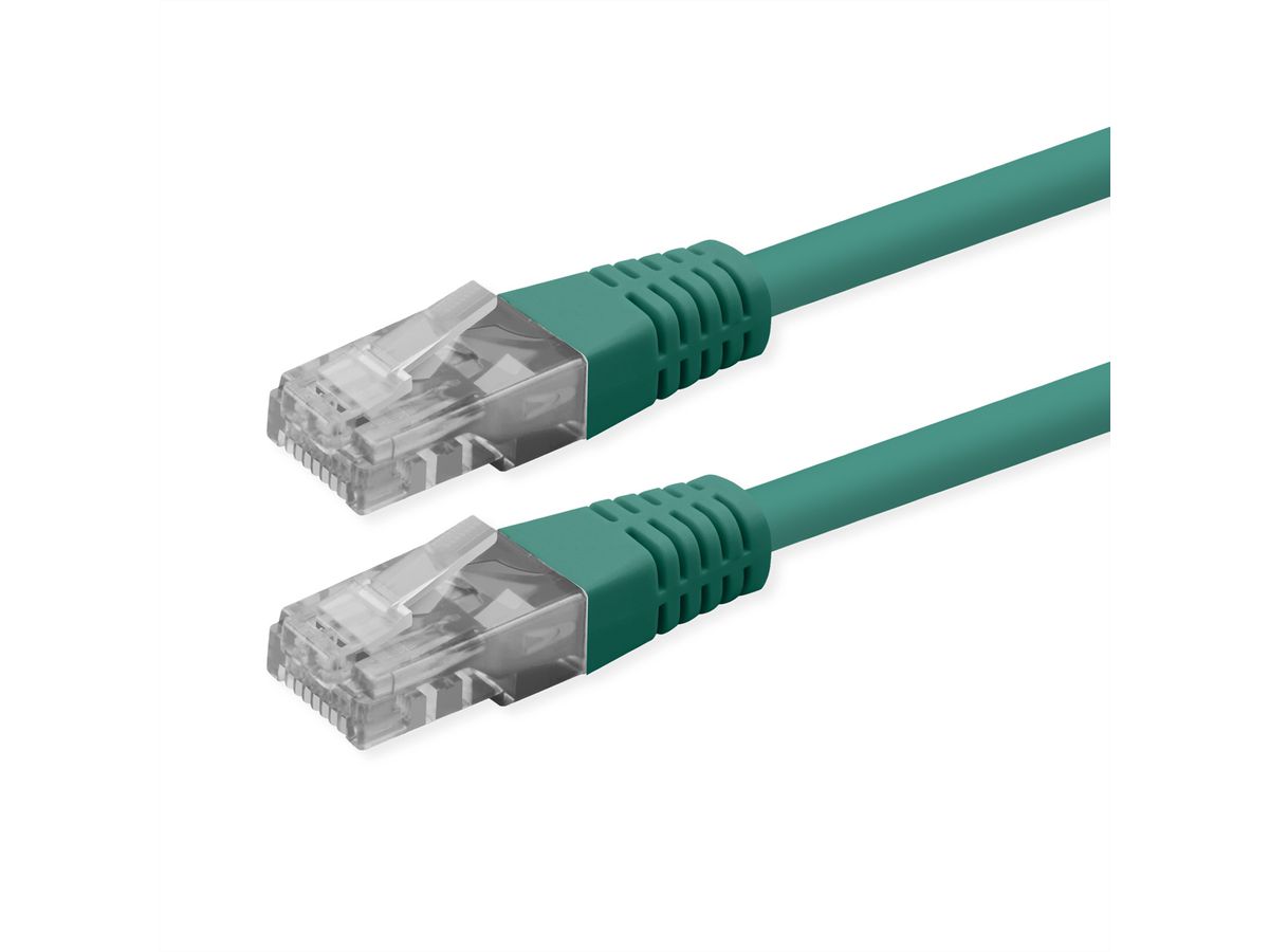 ROLINE Cordon Cat.6 (Classe E), UTP, PoE, vert, 5 m