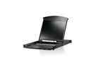 ATEN KL1516AiN KVM Over-IP Switch, 48cm TFT, VGA, PS/2-USB über Kat 5, 16 P., CH-Layout