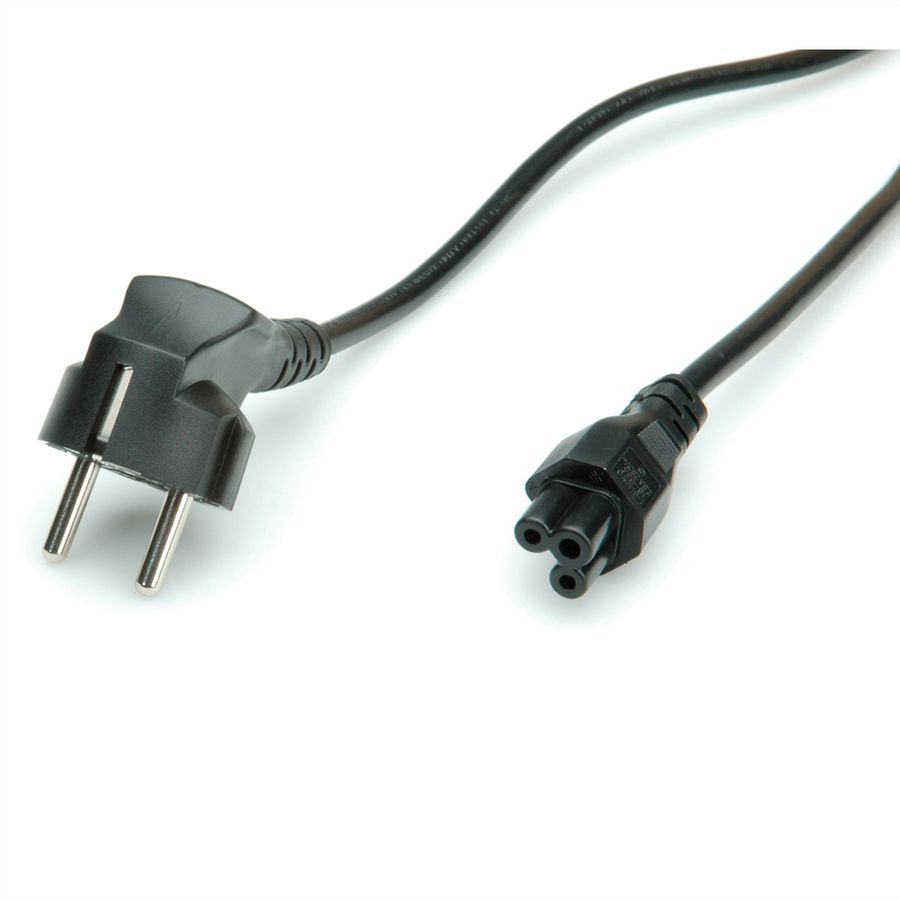BACHMANN H05VV-F 3G0,75mm² sw L:1,0m IEC C5/CEE7/7