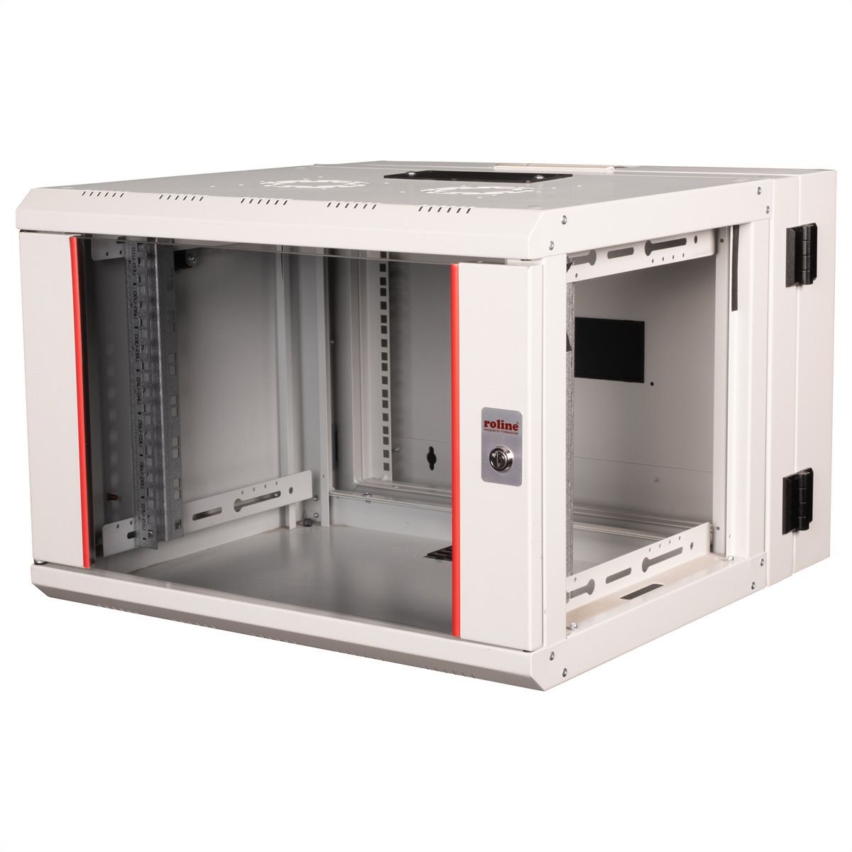 ROLINE 19-Zoll Wandgehäuse Pro 7 HE, 600x600 BxT zweiteilig schwenkbar grau