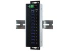 EXSYS EX-1110HMVS-WT Hub USB 3.2 Gen1 à 10 ports, protection de surtension