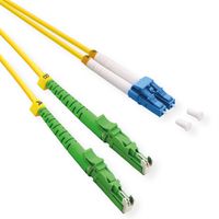 ROLINE Câble FO duplex 9/125µm, OS2, LSH APC / LC UPC, LSOH, jaune, 0,5 m