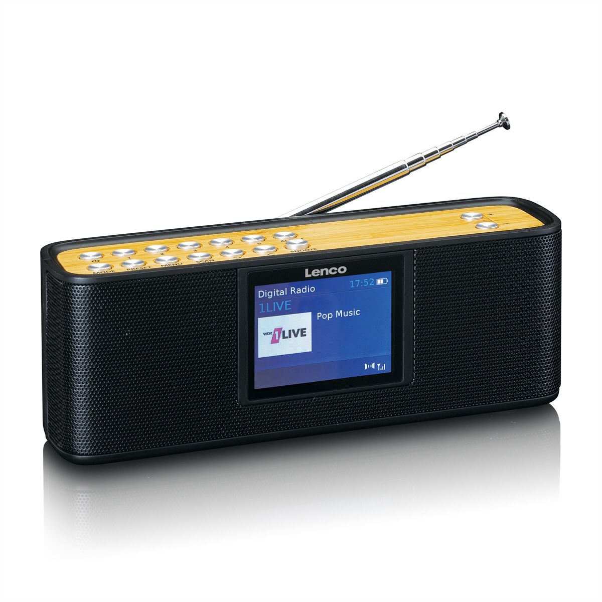 Lenco DAB+ Radio PDR-045BK , noir