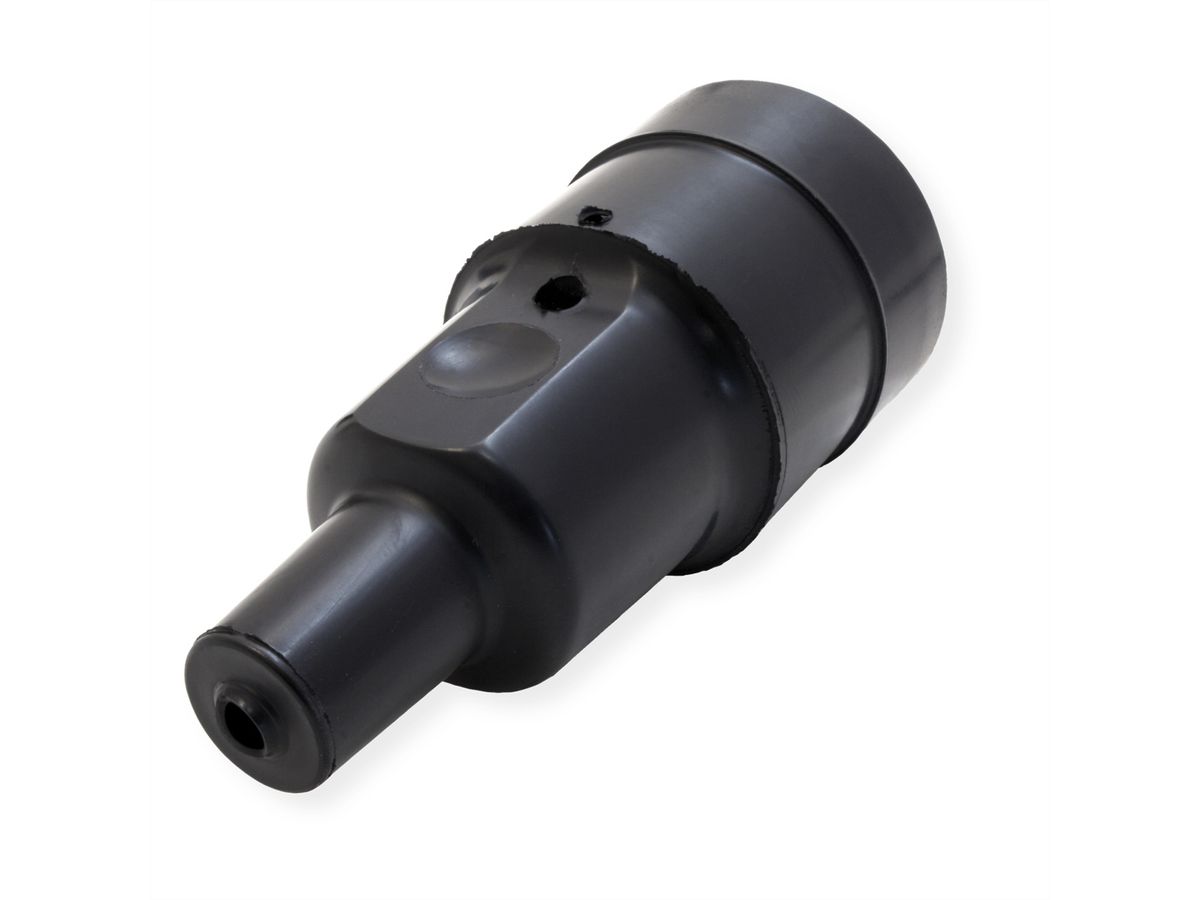 BACHMANN Vollgummikupplung schwarz, Knickschutz montierbar