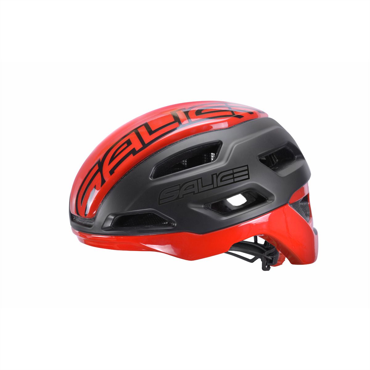 Salice Occhiali Casque de vélo Stelvio, XS 51-56, Black/Red