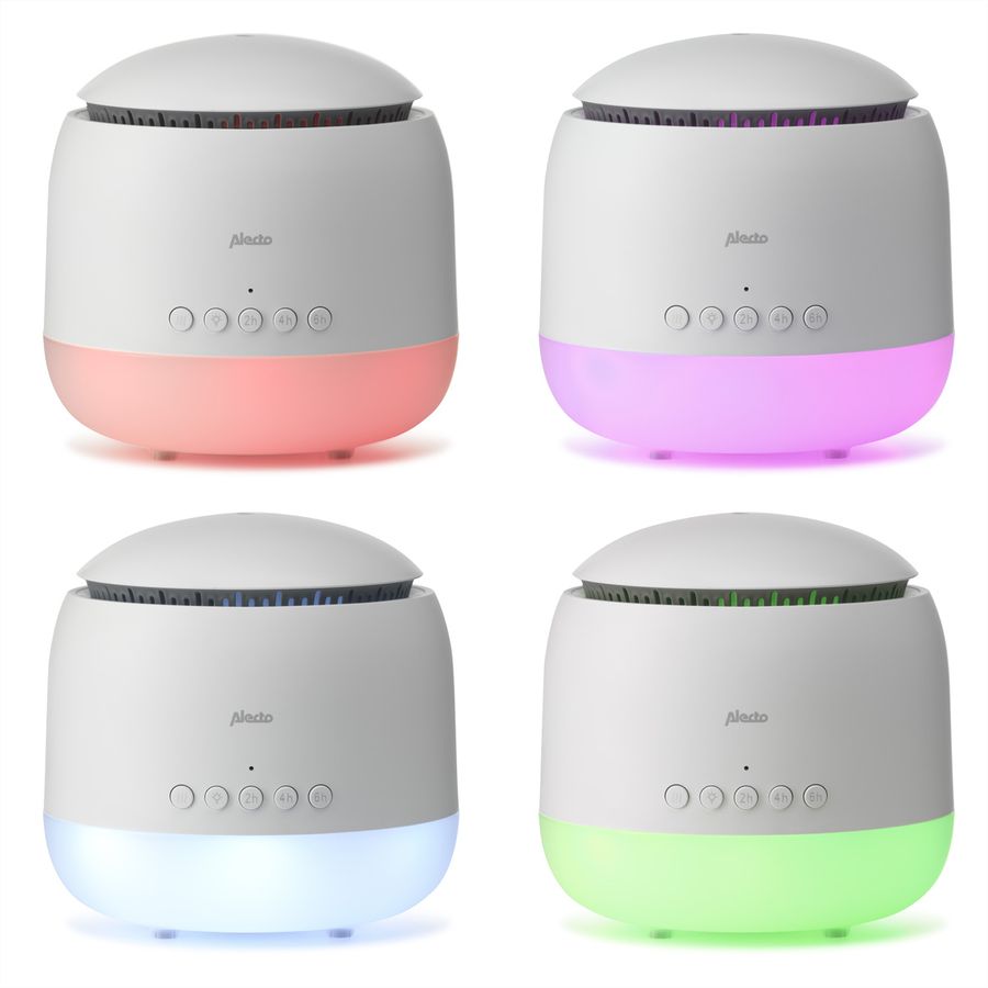 Humidificateur pour bébé Alecto BC-23, 25 mètres carrés, réservoir de 300 ml, éclairage nocturne