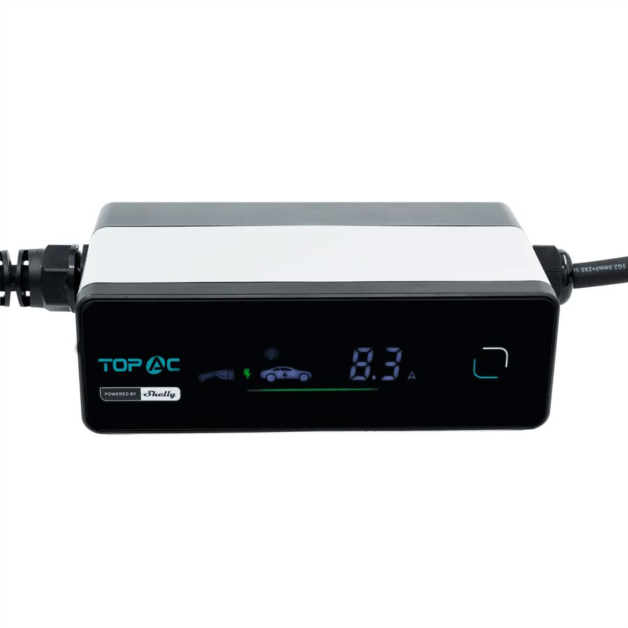 Shelly TopAC Portabler EV-Charger, 250VAC (1P+N+E), 32 A, 7,4 kW