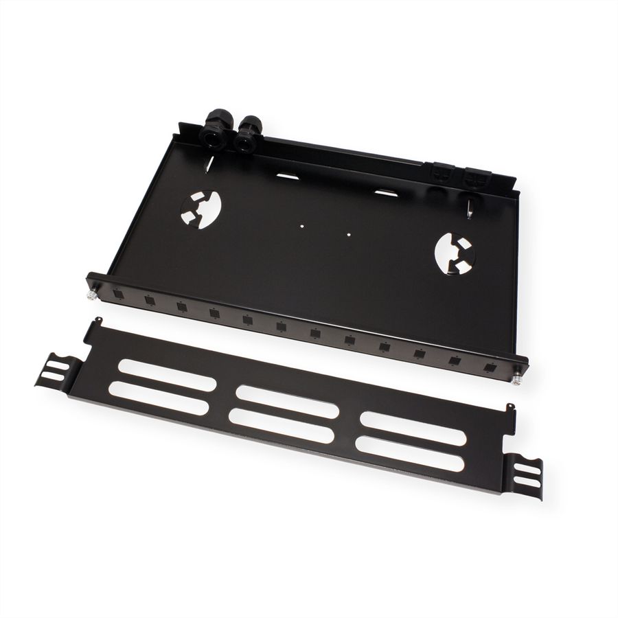ROLINE Panneau FO 19" vide, 1U, 12x SC-Simplex ou LC-Duplex , noir