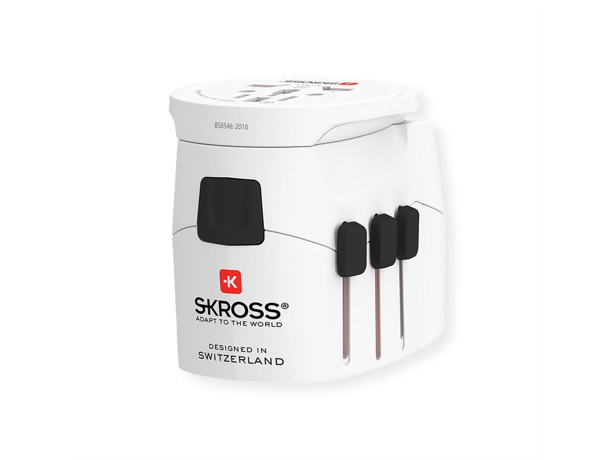 Skross PRO Light USB 2xA - World Reiseadapter, Weltweit