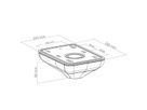 Hagor bride de plafond CPS - ceiling plate with cover, noir