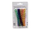VALUE Kabelmarkierungsset für Patchkabel, 5 - 6,5mm, 10 x 10 St., mehrfarbig