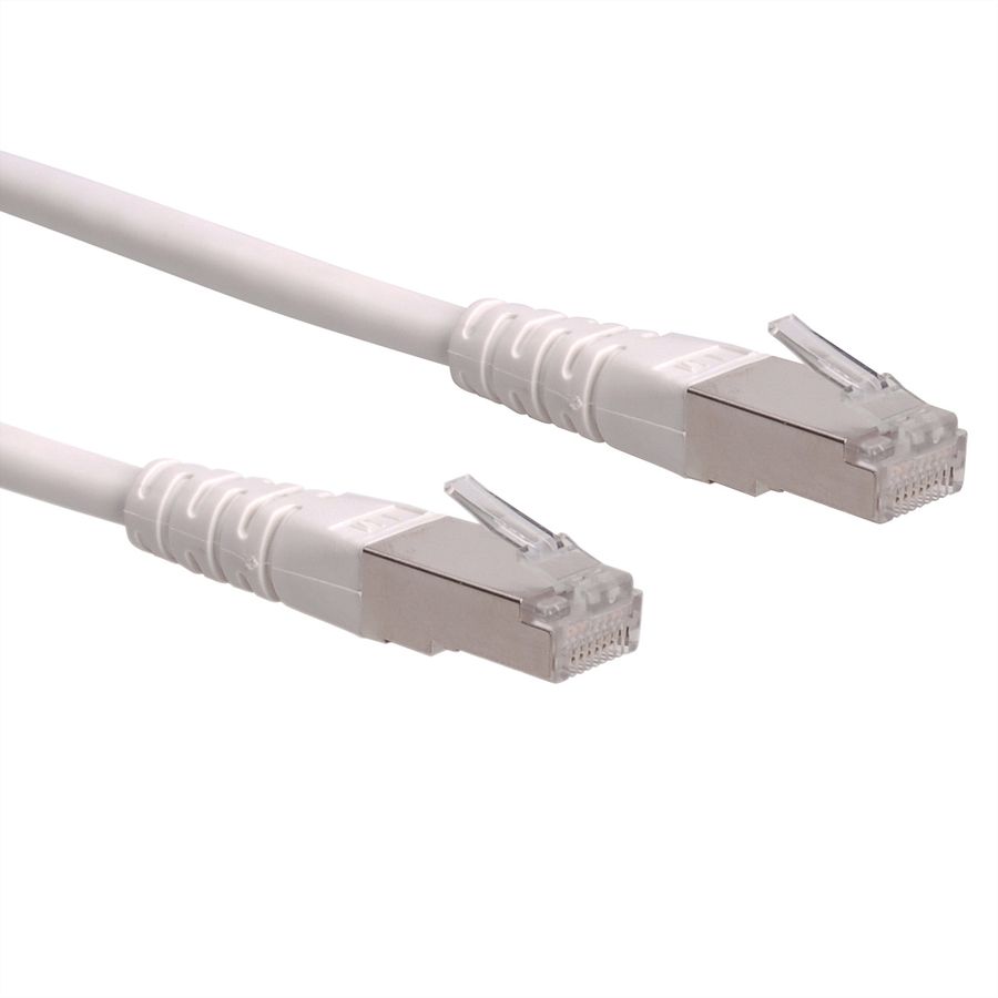 Cordon ROLINE Cat.6 (Classe E) S/FTP (PiMF), blanc, 5 m