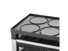 Grill à raclette et à pizza Solis pour 8 personnes, gris