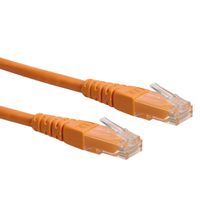 Cordon ROLINE Cat.6 (Classe E) UTP, orange, 0,3 m
