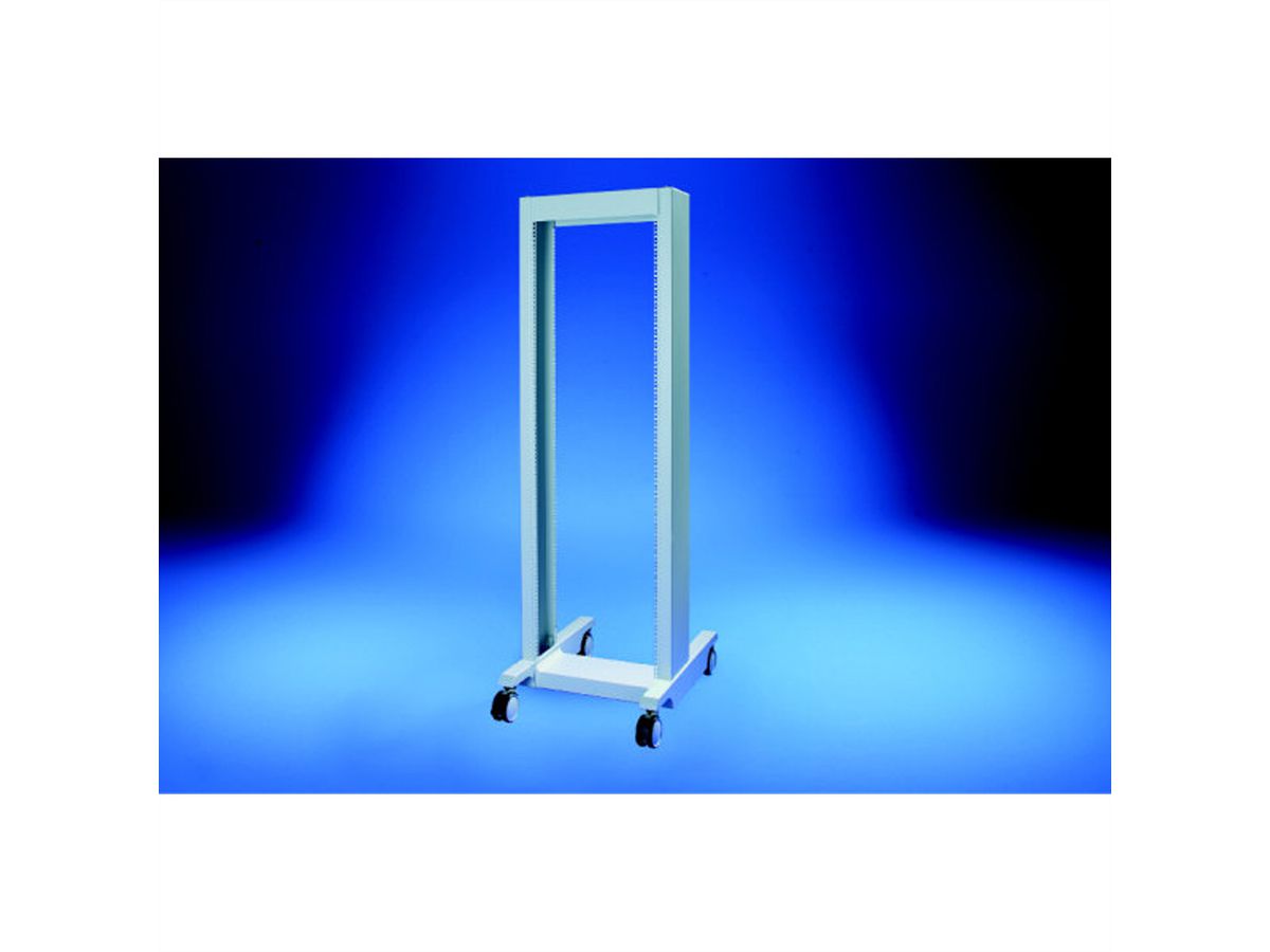 SCHROFF 19"-Laborgestell, fahrbar - 19"LABORGESTELL 36HE RAL7035