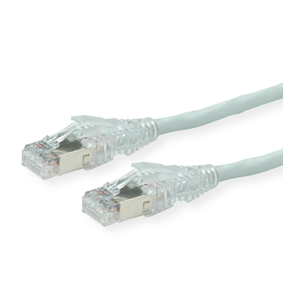 Cordon DÄTWYLER Cat.6A (Classe EA) S/FTP, CU 7702 flex LSOH, AMP v2, gris, 2 m