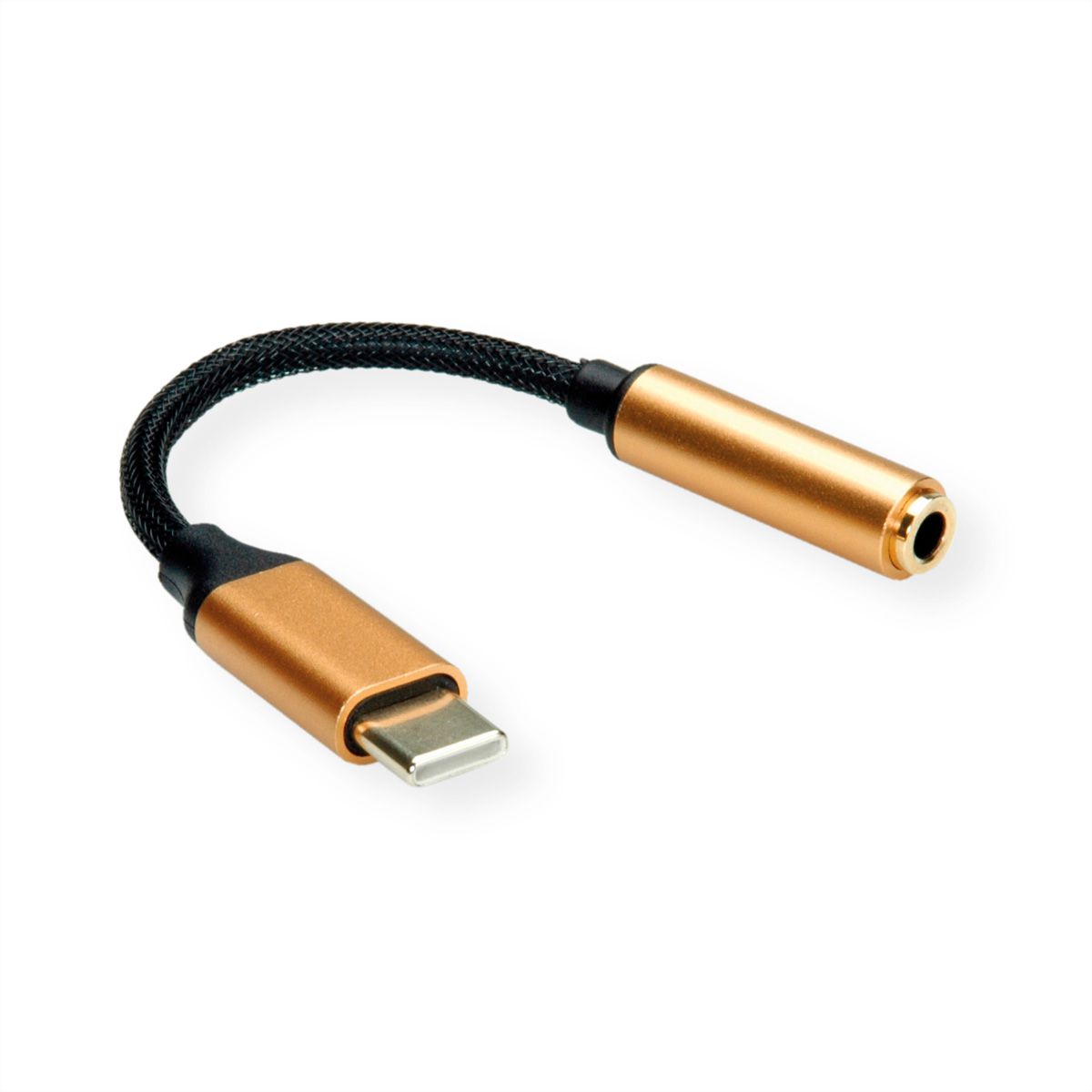 ROLINE GOLD Adapter USB Typ C - 3,5mm Audio, ST/BU, 0,13 m