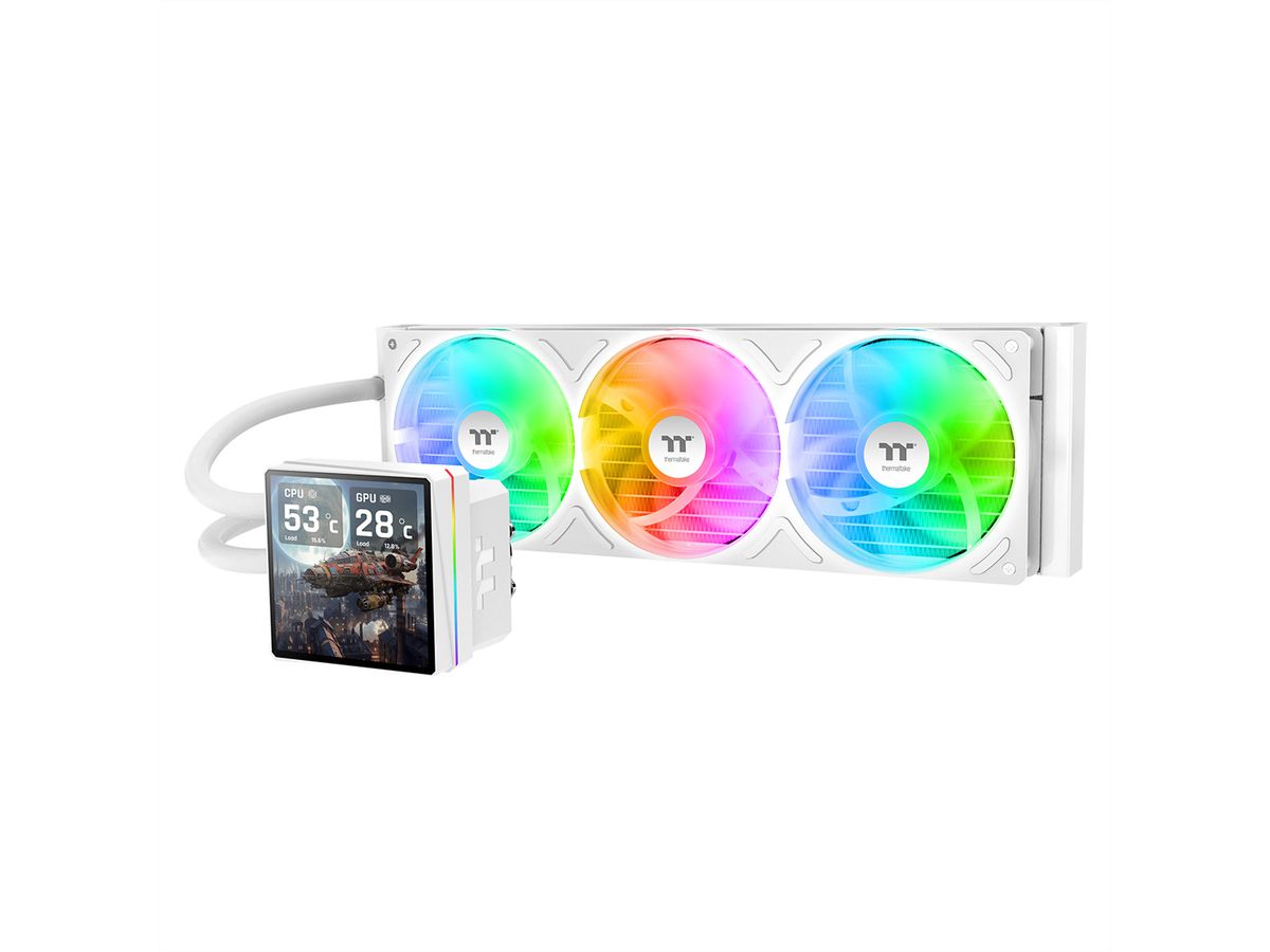 Thermaltake TH360 V3 Ultra ARGB Sync AIO Liquid Cooler, weiss