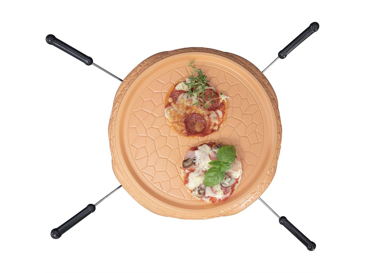 Gastronoma Pizza Ofen 18310016, 4 Personen, schwarz/Keramikdom, 800W