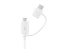 Samsung USB Combo câble, USB A / C & Micro USB, blanc, 1,5 m