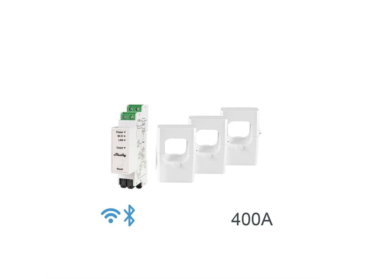 Shelly EnergiemessgerätPRO 3EM 400А