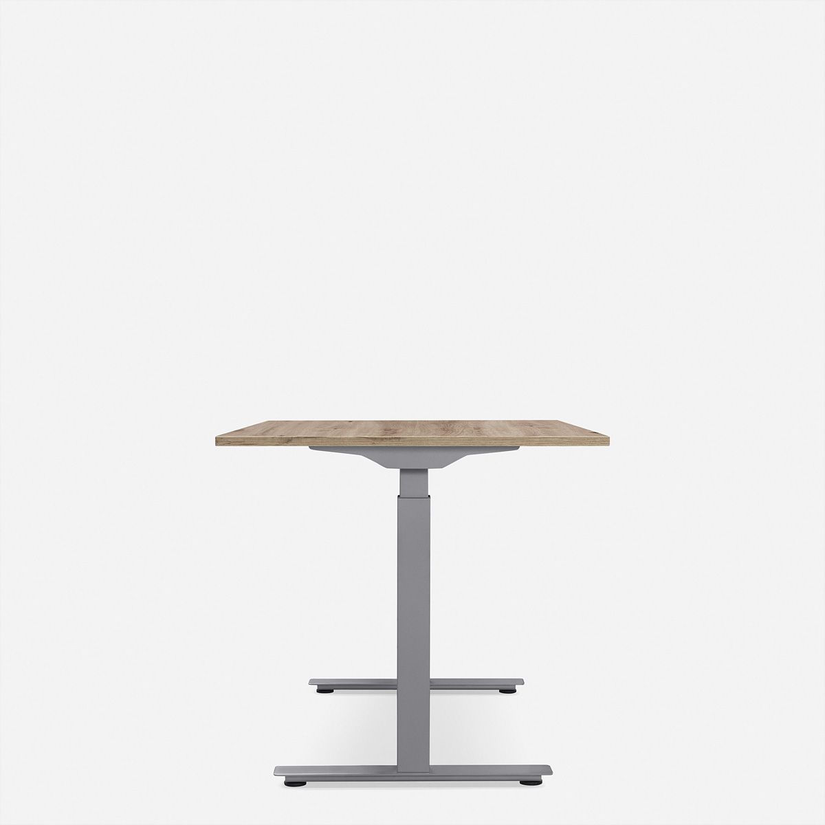 WRK21 Schreibtisch Smart 120 x 80 cm, Höhenverstellbar, Kendal Eiche / Grau